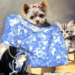 JENNI TIE DYE PJ SET SIZE S light blue